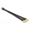 DeLOCK 90142 Koaxialkabel 0,2 m Mini FAKRA Z 4 x SMA Schwarz
