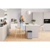 Hailo Big-Box Swing L Rechteckiger Stahlabfalleimer Weiß