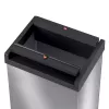 Hailo Big-Box Swing L Rechteckiger Stahl Abfalleimer Silber