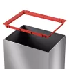 Hailo Big-Box Swing L Rechteckiger Stahl Abfalleimer Silber