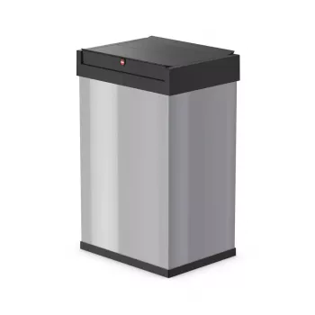 Hailo Big-Box Swing L Rechteckiger Stahl Abfalleimer Silber