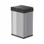 Hailo Big-Box Swing L Rechteckiger Stahl Abfalleimer Silber