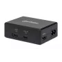Manhattan Smart Video Multiport Dock, Anschlüsse (x5): HDMI-Anschluss, USB-A (x2), USB-C (x2), mit Power Delivery zum USB-C-Anschluss, interne Stromversorgung, ultrakompakt, abnehmbares Netzkabel, schwarz, drei Jahre Garantie, Einzelhandelsbox