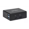 Manhattan Smart Video Multiport Dock, Anschlüsse (x5): HDMI-Anschluss, USB-A (x2), USB-C (x2), mit Power Delivery zum USB-C-Anschluss, interne Stromversorgung, ultrakompakt, abnehmbares Netzkabel, schwarz, drei Jahre Garantie, Einzelhandelsbox
