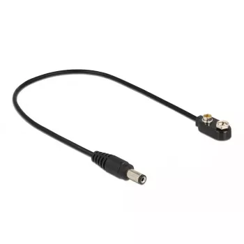 DC-Stromkabel DeLOCK 86697 5,5 x 2,1 mm Stecker auf Blockbatterie 9 V