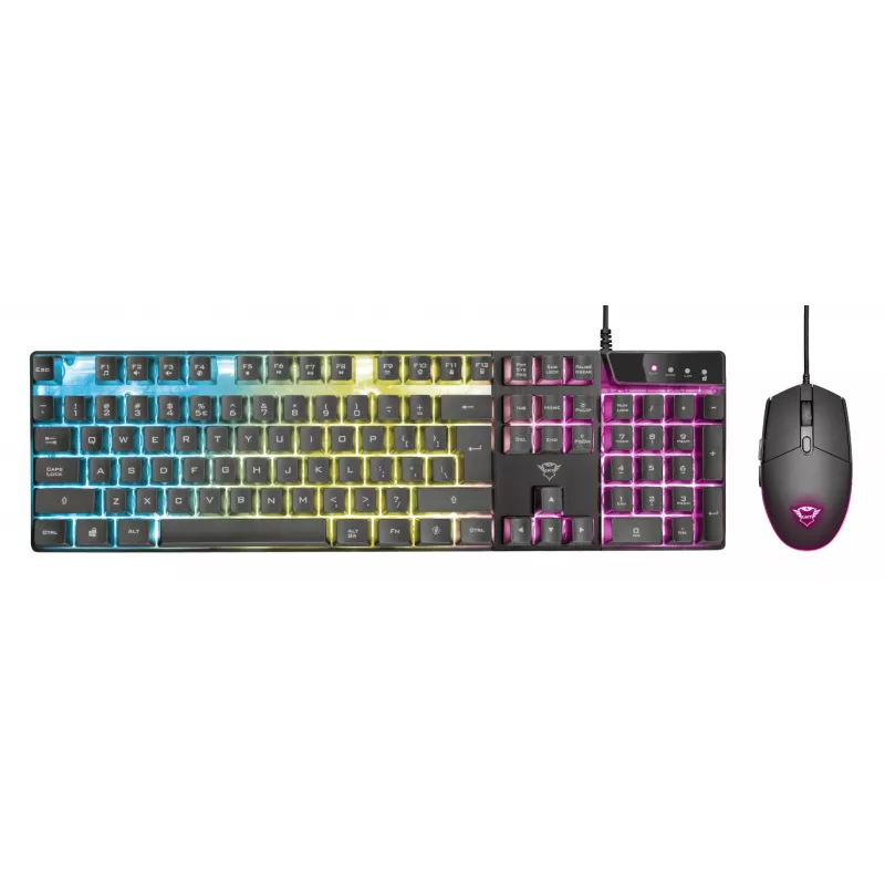 Trust GXT 838 Azor Tastatur und Maus Gaming USB Deutsch Schwarz