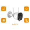 Imou Bullet 2S, IP-Überwachungskamera, Innenbereich, Kabelgebunden & Kabellos, Außenbereich, CE, FCC, Decke/Wand