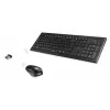 Hama Cortino Tastatur Maus enthalten Home/Office RF Wireless QWERTY Ukrainisch Schwarz