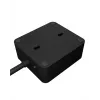 ICY BOX IB-MPS2220B-CH Stromverlängerung 1,9 m 2 AC-Steckdosen Innenbereich Schwarz