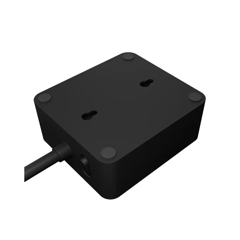 ICY BOX IB-MPS2220B-CH Stromverlängerung 1,9 m 2 AC-Steckdosen Innenbereich Schwarz