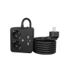 ICY BOX IB-MPS2220B-CH Stromverlängerung 1,9 m 2 AC-Steckdosen Innenbereich Schwarz