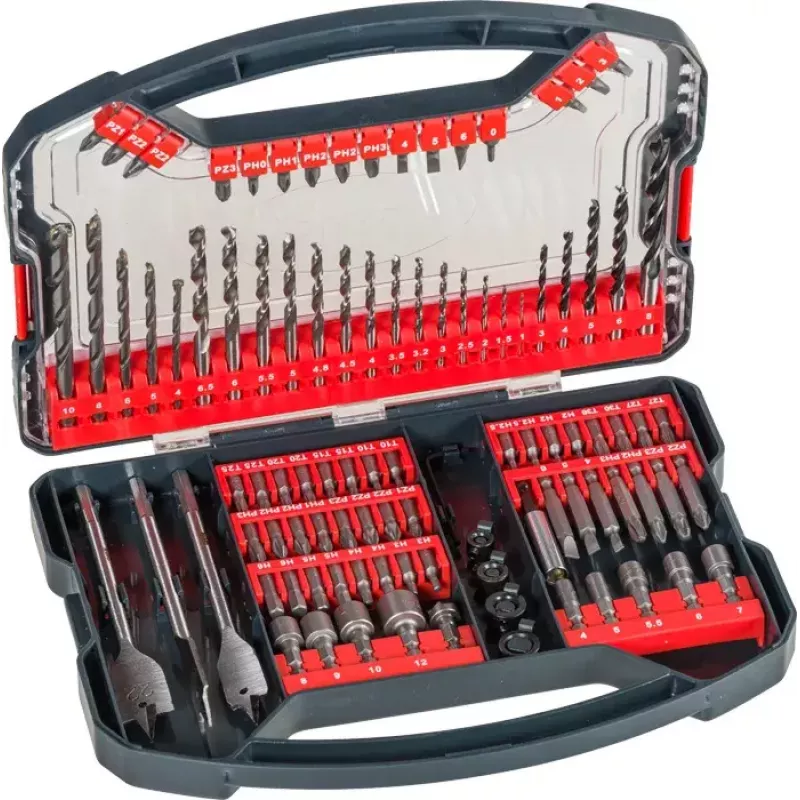 Bohrer-Set KWB Promo Box Standard 101-teilig für Ziegel, Metall und Holz