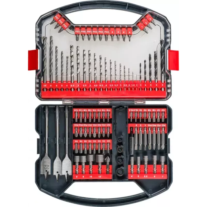 Bohrer-Set KWB Promo Box Standard 101-teilig für Ziegel, Metall und Holz