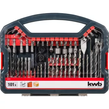 Bohrer-Set KWB Promo Box Standard 101-teilig für Ziegel, Metall und Holz