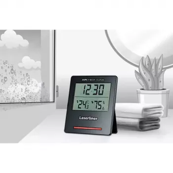 Elektronisches Hygrometer Laserliner AirCheck Clima Schwarz Digital 1 Stück