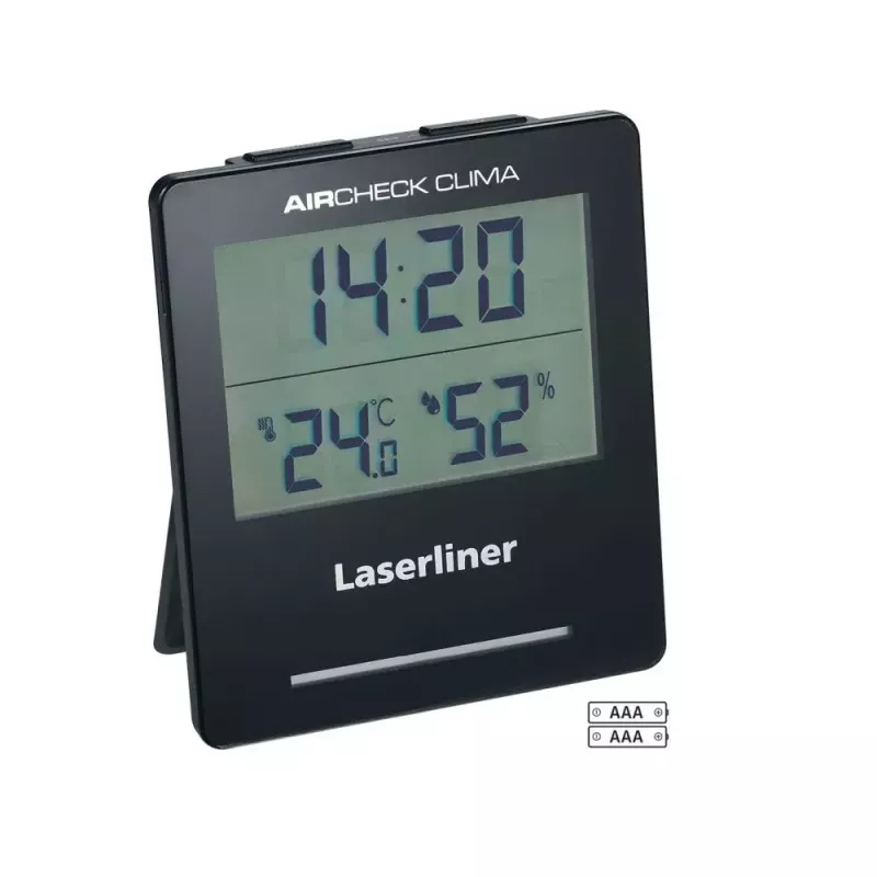 Elektronisches Hygrometer Laserliner AirCheck Clima Schwarz Digital 1 Stück