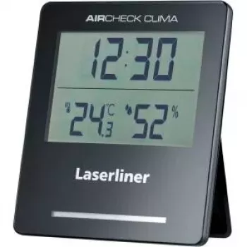 Elektronisches Hygrometer Laserliner AirCheck Clima Schwarz Digital 1 Stück