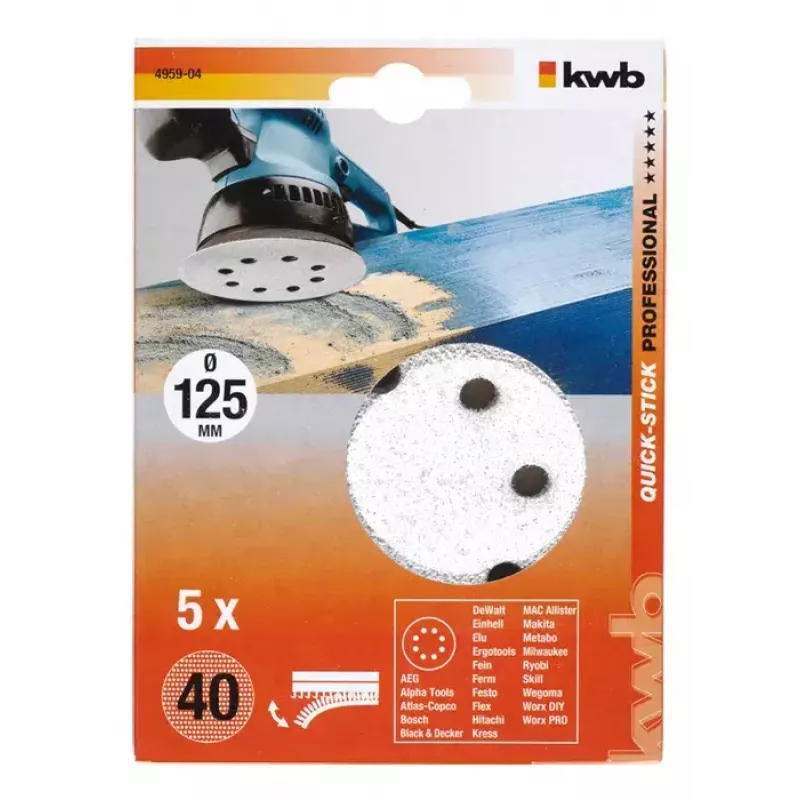 Schleifscheibe KWB 495904 5 Stk.
