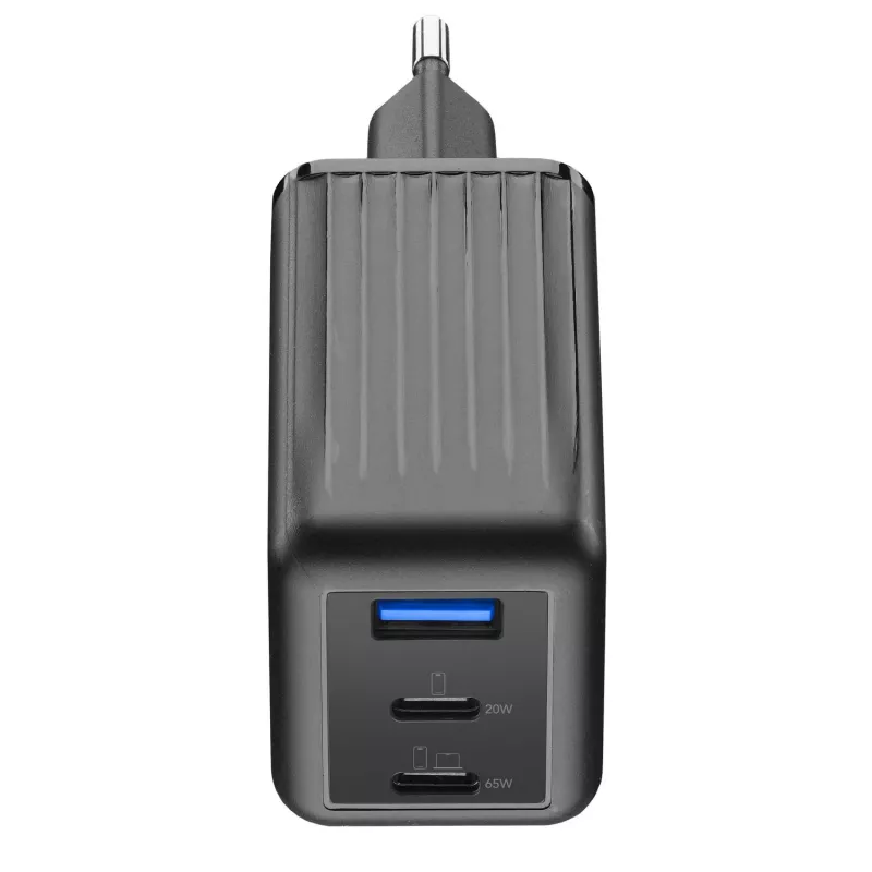 Cellularline Multipower Micro 65W Ultra-kompaktes 65W-Schnellladegerät mit 3 Anschlüssen