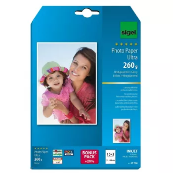 Glänzendes Fotopapier Sigel InkJet Ultra IP706
