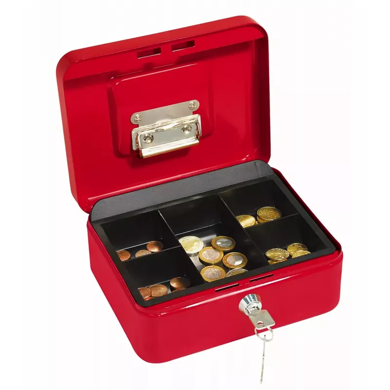 Geld-/Kartenbox WEDO 145 202H Stahl Rot