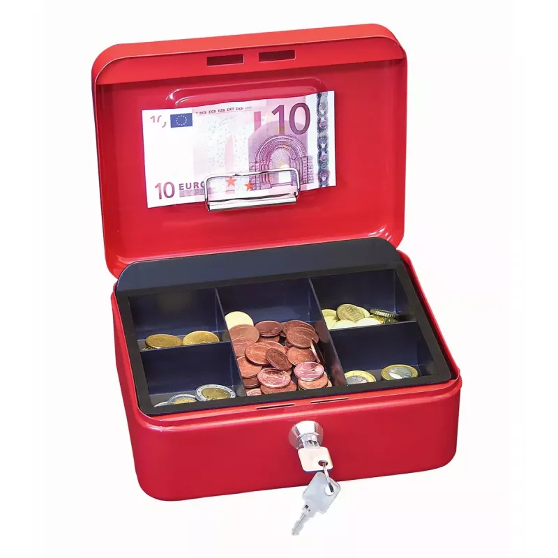 Geld-/Kartenbox WEDO 145 202H Stahl Rot