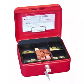Geld-/Kartenbox WEDO 145 202H Stahl Rot