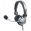 Manhattan Stereo Over-Ear-Headset (3,5 mm), gepolsterter Mikrofonbügel, verstellbarer Stahlkopfbügel, Inline-Lautstärkeregelung, Ohrpolster, Standard 2x 3,5 mm Stereoklinke/-stecker für Audio/Mikrofon, 2,5 m Kabel, 3 Jahre Garantie