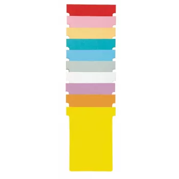 Nobo T-Cards Size 4 Gelb (100), T-Card, Gelb, Standart, 100 Stk., 123 mm, 20 mm
