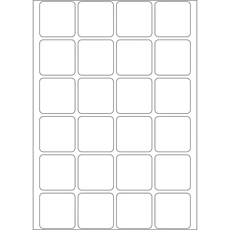Mehrzwecketiketten HERMA 24x24 mm weiß Papier matt 768 Stück