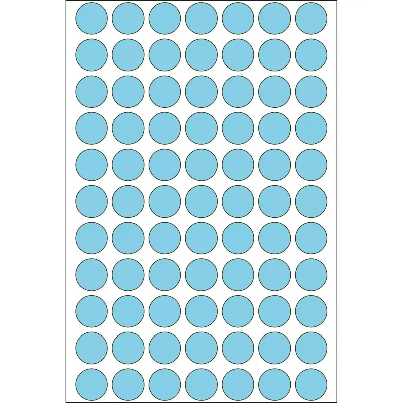 Mehrzweck-Etiketten HERMA 2464 Stück blau rund 13 mm