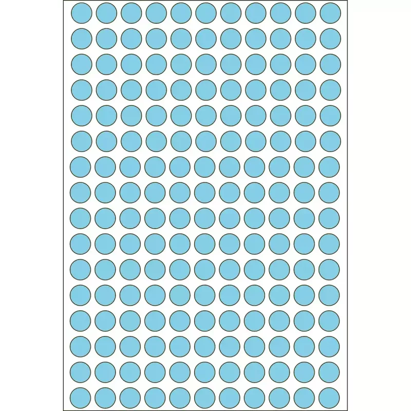 Mehrzweck-Etiketten HERMA 5632 Stück blau rund 8 mm