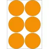 Mehrzweck-Etiketten HERMA 2284 leuchtorange 50 mm rund 144 Stück