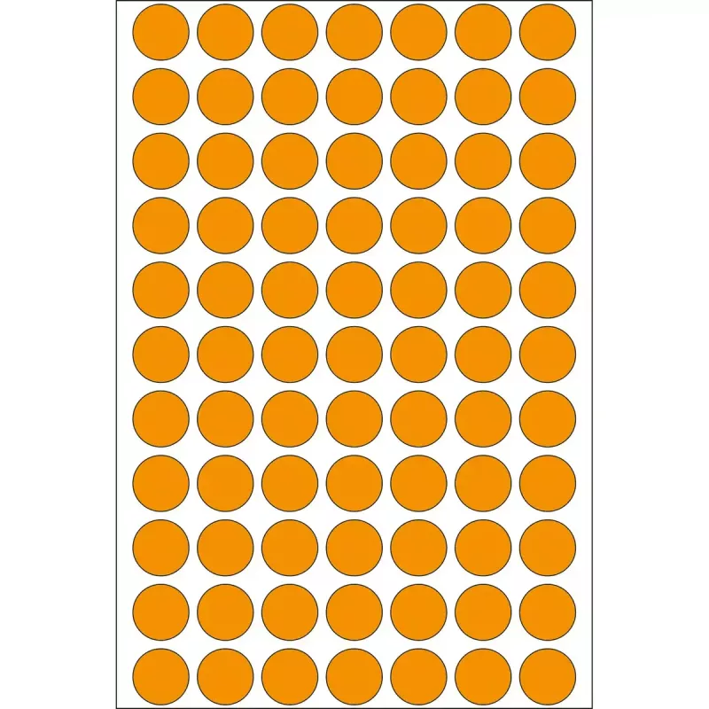 Multifunktionsetiketten HERMA 1848 Stück leuchtend orange