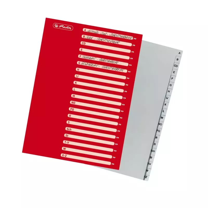 Tab-Register Herlitz 10901718 Grau