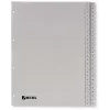 Rexel PP-Register, grau, numerisch, Grau, A4, 225 mm, 300 mm, 7 mm, 1 St.
