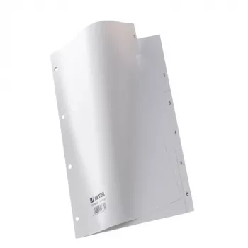 Rexel PP Register, grau, numerisch