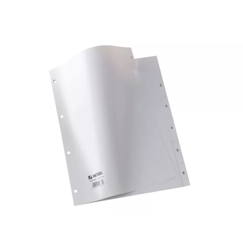 Rexel PP Register, grau, numerisch