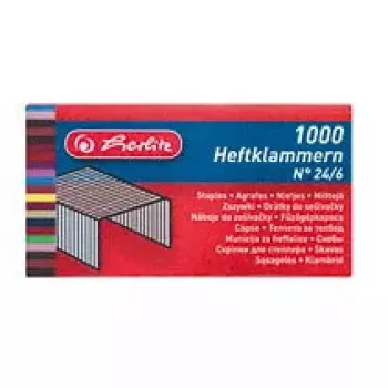 Heftklammern Herlitz 8760514 1000 Heftklammern 24/6 Metall