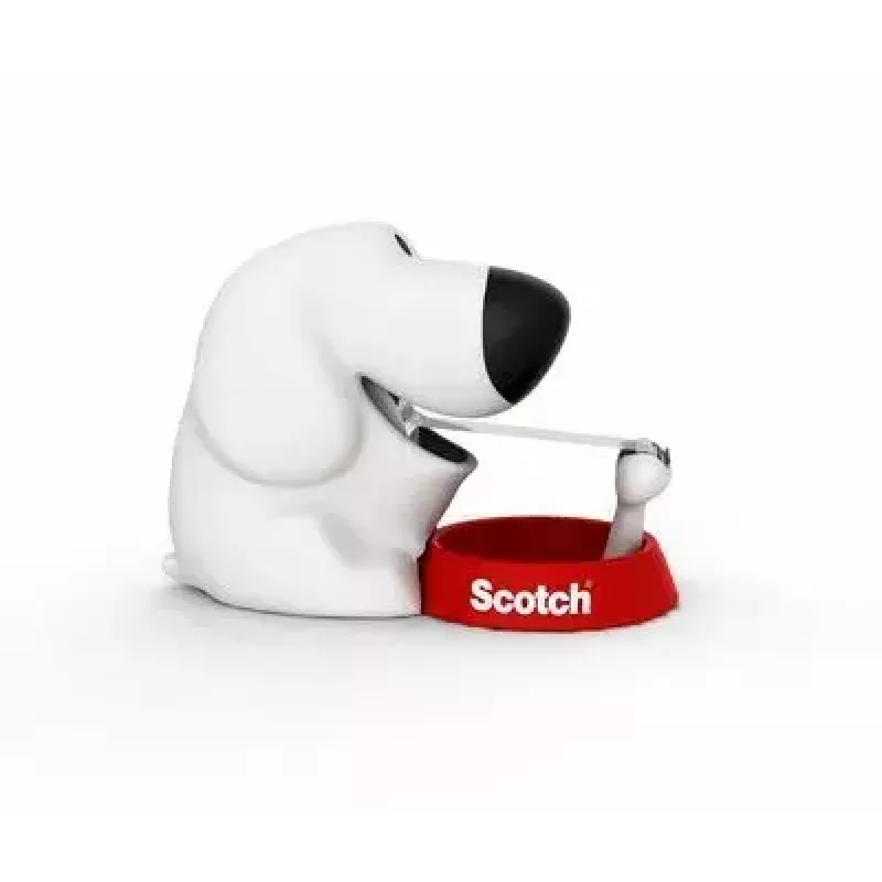 Tape Dispenser 3M Scotch C31 Schwarz Rot Weiß Dog-810