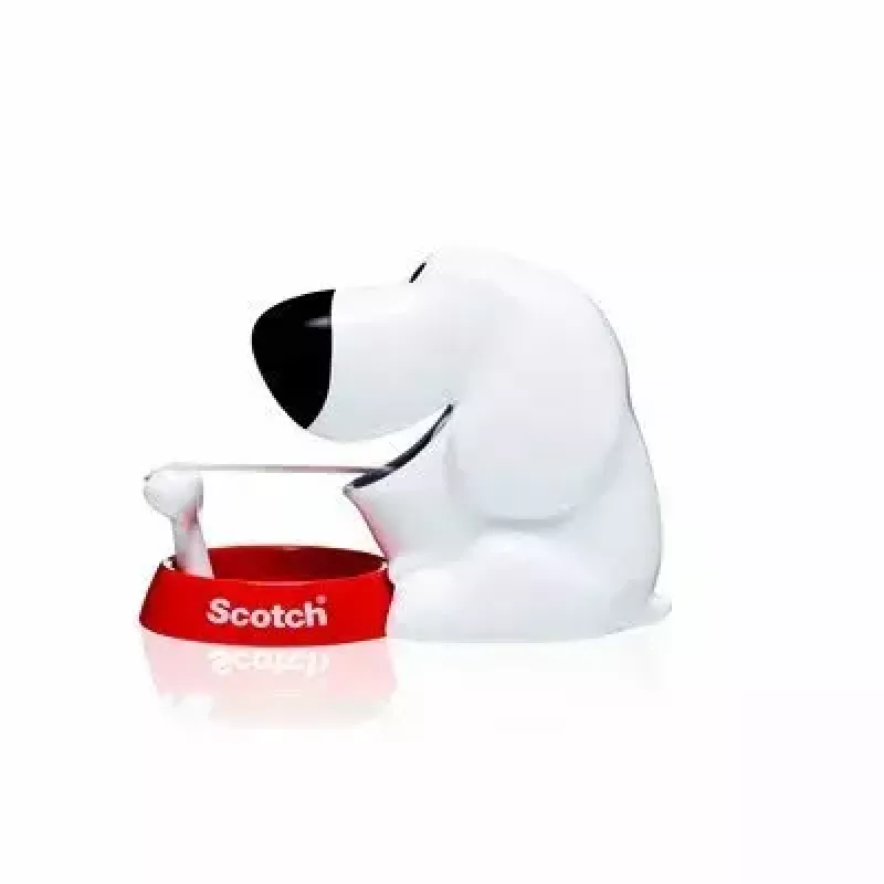 Tape Dispenser 3M Scotch C31 Schwarz Rot Weiß Dog-810