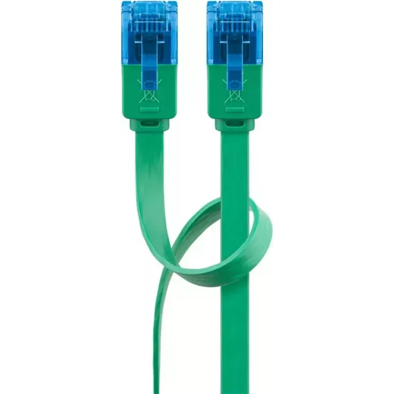 Flaches Patchkabel Goobay CAT 6A U/UTP Grün 5m