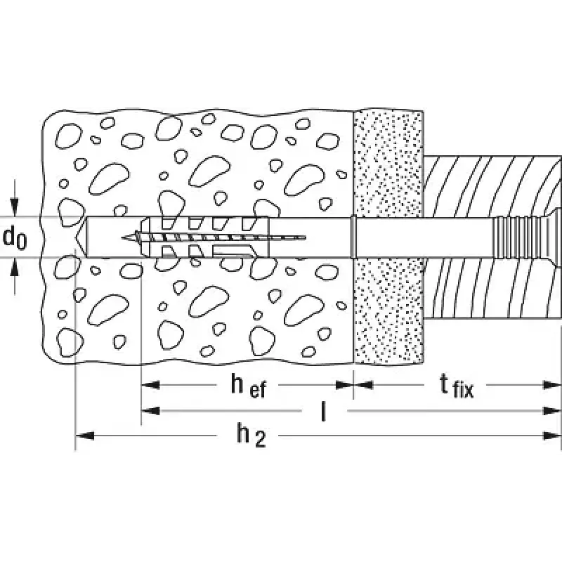 Hammer Fixing Fischer Hammerfix N 5 x 40/15 S