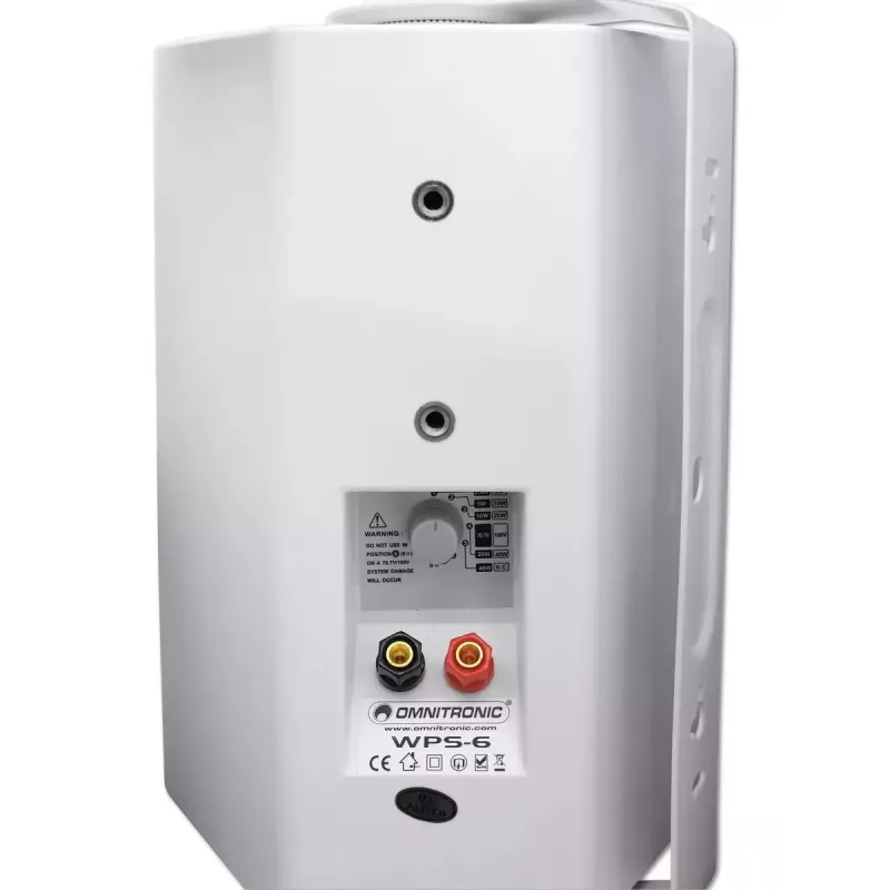 2-Wege-Lautsprecher Omnitronic 80710533 Weiß Kabelgebunden 40 W