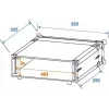Hardcase Roadinger 30107192 Aluminium Schwarz Silber 525x400x180mm