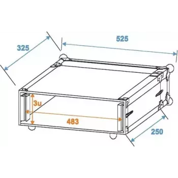 Hardcase Roadinger 30107192 Aluminium Schwarz Silber 525x400x180mm