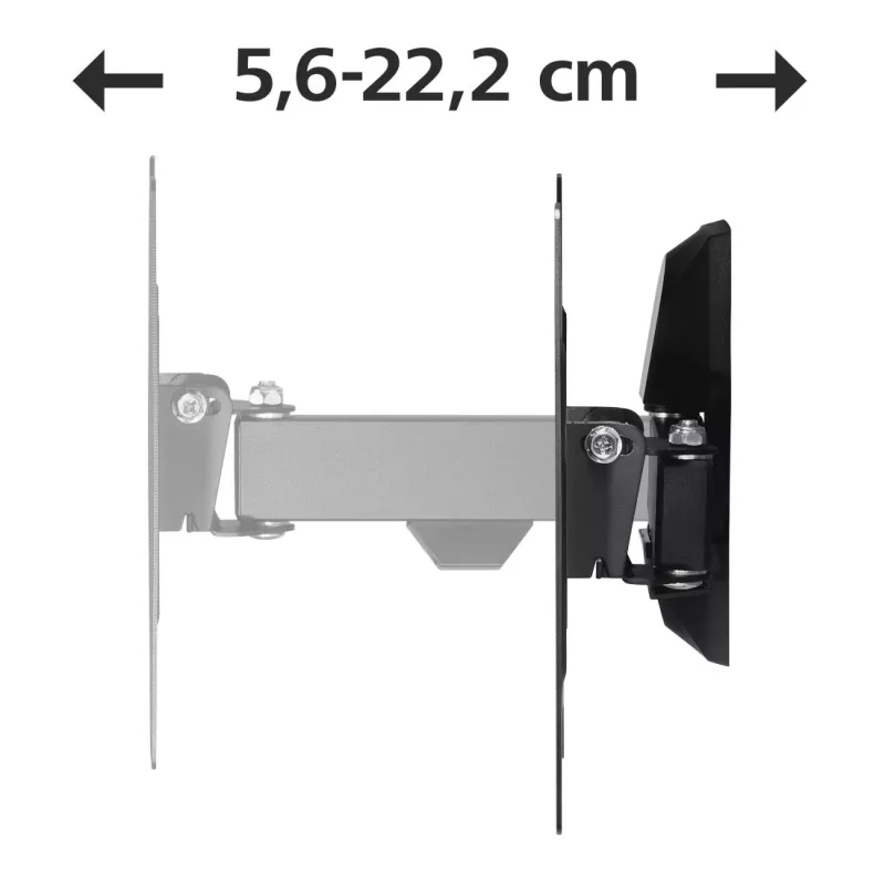 Hama 00118100 TV-Wandhalterung 121,9 cm (48 Zoll) Schwarz