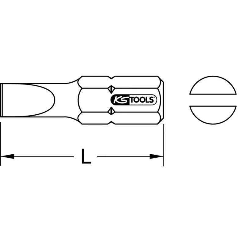 Schraubendreherbit KS Tools 910.2238 Edelstahl 25 mm Sechskant