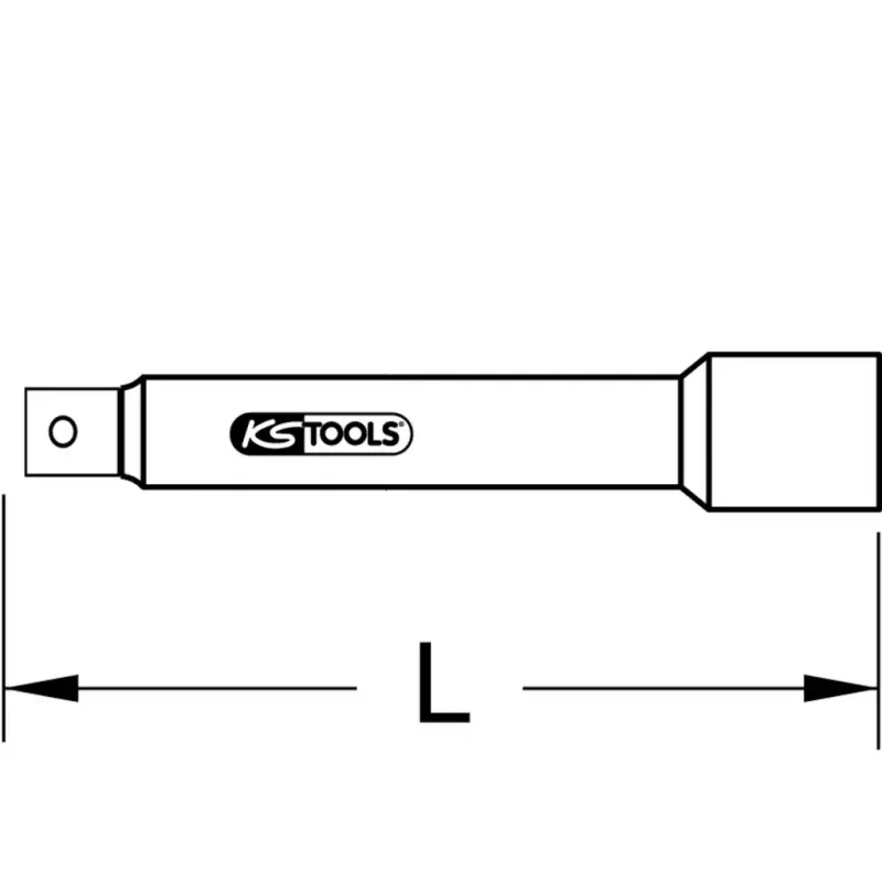 Steckschlüsseleinsatz KS Tools 911.1040 400mm Chrom-Vanadium-Stahl