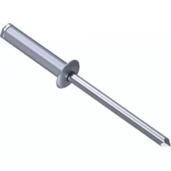 Blindniet GESIPA 1433472 Aluminium Stahl Grau 6,5 mm Kopf 3 mm Schaft 12 mm Länge